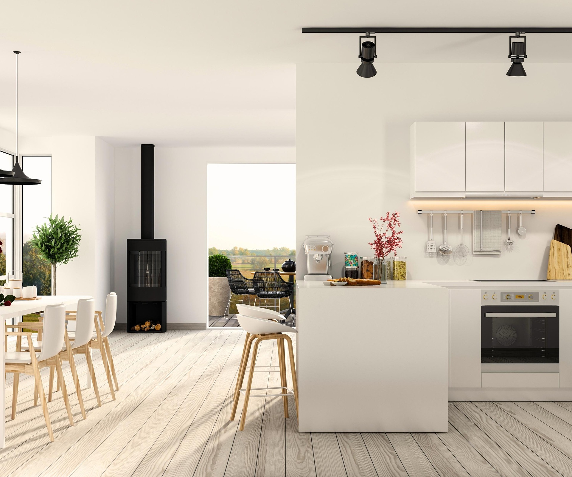 cocina abierta comedor